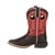 Lil Durango Little Kids Chestnut/Crimson Leather Rebel Pro Cowboy Boots