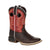 Lil Durango Little Kids Chestnut/Crimson Leather Rebel Pro Cowboy Boots