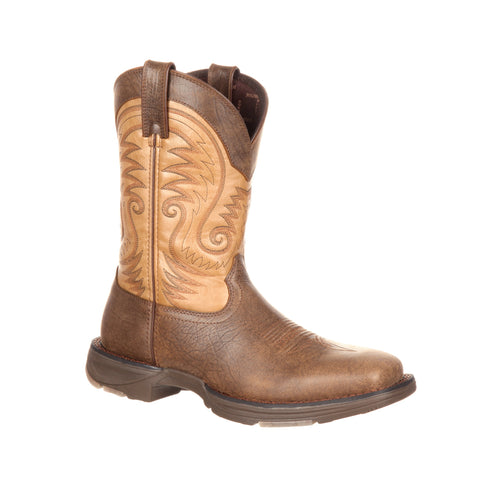 Durango Mens Vintage Brown Leather Ultralite Cowboy Boots