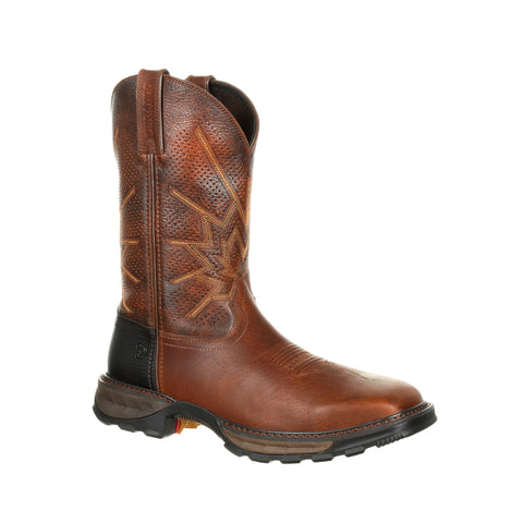 Durango Mens Tobacco Leather Maverick Vent ST Work Boots