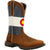 Durango Mens Rebel Western Bark Brown/Colorado Flag Leather Cowboy Boots