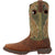 Durango Mens Rebel Western Chestnut/Hunter Green Leather Cowboy Boots