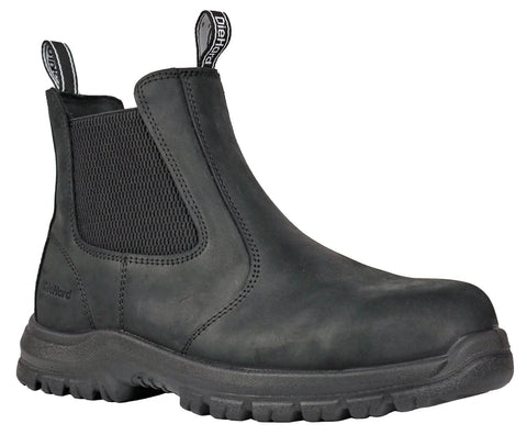 DieHard Mens Polara Black Leather Full-Grain Oiled Work Boots