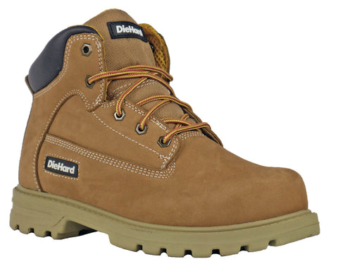 DieHard Mens Charger Composite Toe Tan Nubuck Work Boots