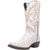 Dingo Mens Outlaw White Leather Cowboy Boots