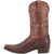 Dingo Mens Gator Brown Leather Cowboy Boots