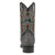 Dingo Mens Ranger Black Leather Ostrich Print Cowboy Boots