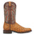 Dingo Mens Ranger Tan Leather Ostrich Print Cowboy Boots