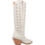 Dingo Womens Broadway Bunny White Leather Cowboy Boots