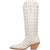 Dingo Womens Broadway Bunny White Leather Cowboy Boots