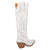 Dingo Womens Honkytonk Honey White Denim Cowboy Boots 9 M