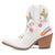 Dingo Womens Melodyie White Leather Cowboy Boots