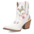 Dingo Womens Melodyie White Leather Cowboy Boots