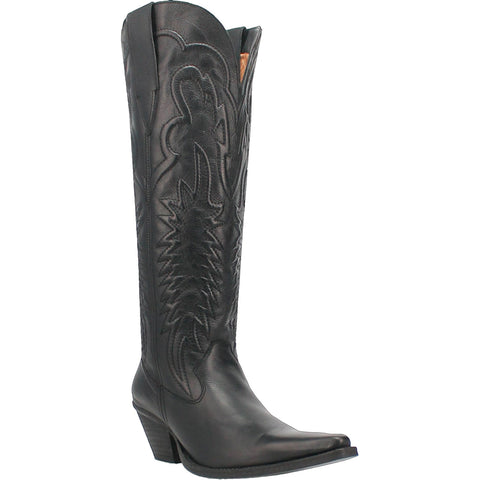 Dingo Womens Raisin Kane Black Leather Cowboy Boots