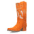 Dingo Womens Day Dream Orange Leather Cowboy Boots