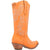 Dingo Womens Flirty N Fun Orange Leather Cowboy Boots
