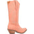 Dingo Womens Flirty N Fun Peach Leather Cowboy Boots