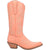 Dingo Womens Flirty N Fun Peach Leather Cowboy Boots