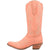 Dingo Womens Flirty N Fun Peach Leather Cowboy Boots