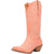 Dingo Womens Flirty N Fun Peach Leather Cowboy Boots