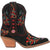 Dingo Womens Sugar Bugie Bootie Black Suede Cowboy Boots