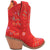 Dingo Womens Sugar Bugie Bootie Red Suede Cowboy Boots