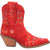 Dingo Womens Sugar Bugie Bootie Red Suede Cowboy Boots