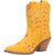 Dingo Womens Sugar Bugie Bootie Yellow Suede Cowboy Boots