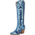 Dingo Womens Dance Hall Queen Blue Fabric Cowboy Boots
