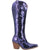 Dingo Womens Dance Hall Queen Purple Fabric Cowboy Boots
