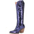 Dingo Womens Dance Hall Queen Purple Fabric Cowboy Boots