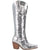 Dingo Womens Dance Hall Queen Silver Fabric Cowboy Boots