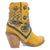 Dingo Womens Bandida Yellow Suede Fashion Boots