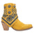 Dingo Womens Bandida Yellow Suede Fashion Boots