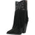 Dingo Womens Crazy Train Black Suede Fashion Boots