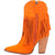 Dingo Womens Crazy Train Orange Suede Fashion Boots