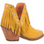 Dingo Womens Fine N Dandy Bootie Yellow Leather Fashion Boots