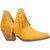 Dingo Womens Fine N Dandy Bootie Yellow Leather Fashion Boots