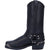 Dingo Mens Chopper Motorcycle Boots Leather Black 11 D