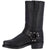 Dingo Mens Dean Motorcycle Boots Leather Black