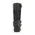 Dingo Womens Blacklist Stars Black Leather Motorcycle Boots 8.5 M