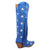 Dingo Womens Super Star Blue Suede Cowboy Boots 10 M
