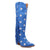 Dingo Womens Super Star Blue Suede Cowboy Boots 8.5 M