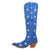 Dingo Womens Super Star Blue Suede Cowboy Boots 8.5 M