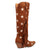 Dingo Womens Super Star Camel Suede Cowboy Boots 8.5 M