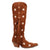 Dingo Womens Super Star Camel Suede Cowboy Boots 8.5 M