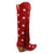 Dingo Womens Super Star Red Suede Cowboy Boots 8 M