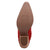 Dingo Womens Super Star Red Suede Cowboy Boots