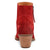 Dingo Womens Little Starie Red Suede Ankle Boots
