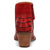 Dingo Womens Rickieie Red Leather Ankle Boots 7 M